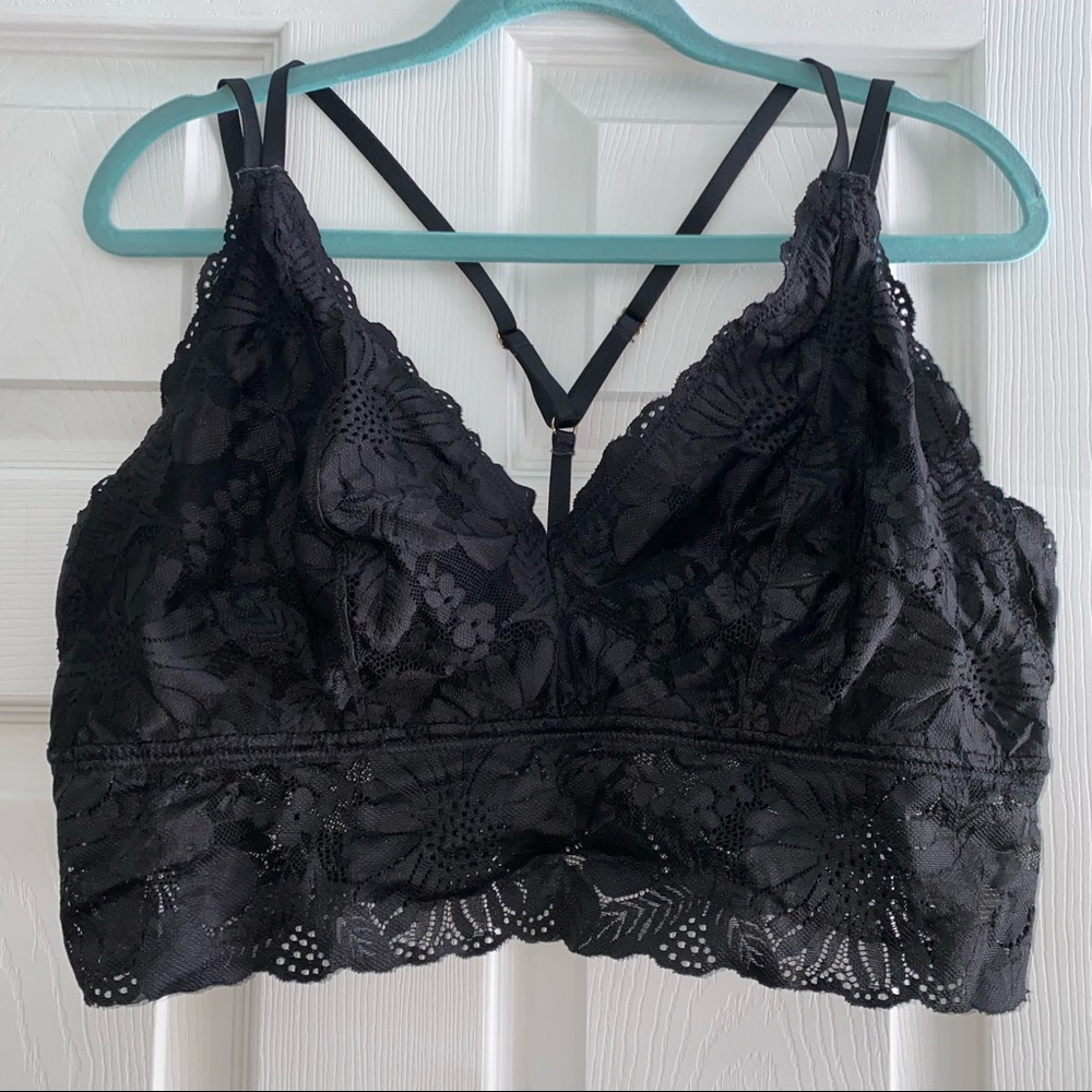 aerie Garden Party Lace Strappy Bralette
